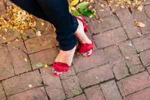 Red Ruffle Heels